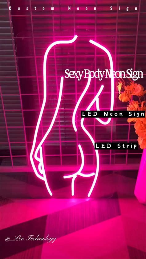 Decorative Wall Led Strip Salon Neon Sign Ladies Body Shape Led Light Up Sign Sexy Neon Sign