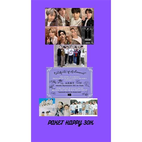 Jual Sertifikat Army Fankit BTS Shopee Indonesia