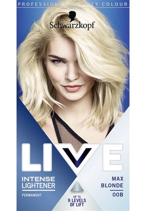 Schwarzkopf Live Intense Lightener Permanent Blonde Bleach Hair Dye