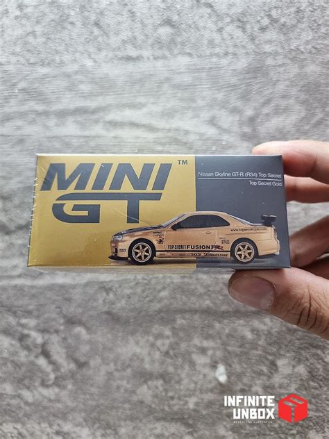 Mini Gt Nissan Skyline Gt R R Top Secret Gold Hobbies Toys