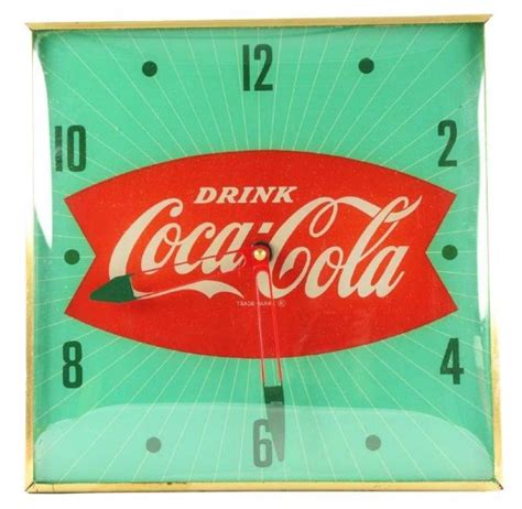 1960 S Coca Cola Pam Light Up Clock Value Price Guide