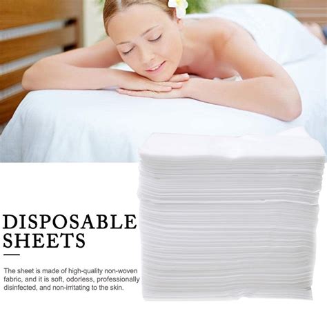 Satin Sheets Deep Pockets 100pc Disposable Sheets Non Woven Fabric Spa Sheets Not Thick Bed