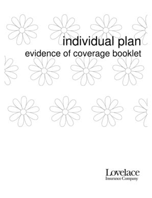 Fillable Online Evidence Of Coverage Booklet Fax Email Print Pdffiller