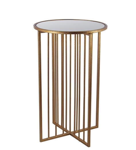 Privilege 4-Base Gold Metal Accent Table 36196 - Walmart.com - Walmart.com