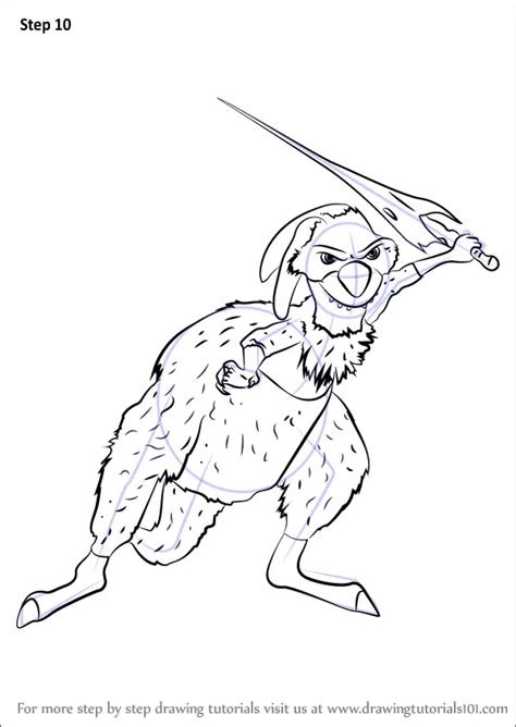 Learn How To Draw Raz From Ice Age Ice Age Step By Step Drawing