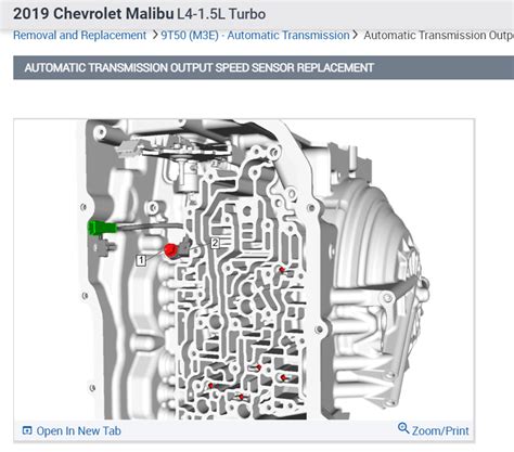 Code P0722 Where Is The Output Speed Sensor Located