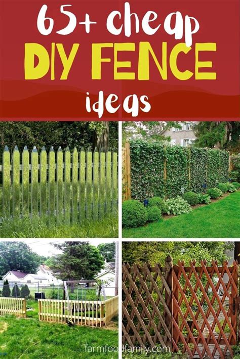 65 Cheap And Easy DIY Fence Ideas For Your Backyard Or Privacy Diy