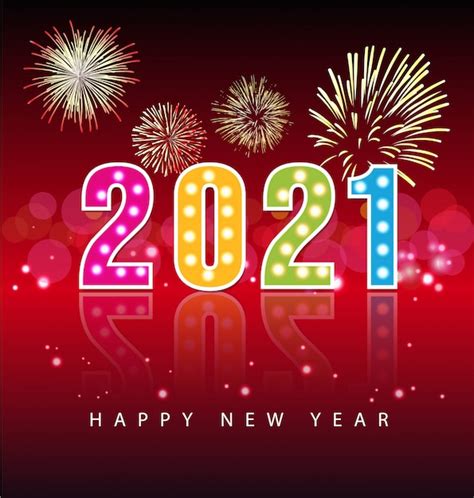 Premium Vector Happy New Year 2021 Greetings