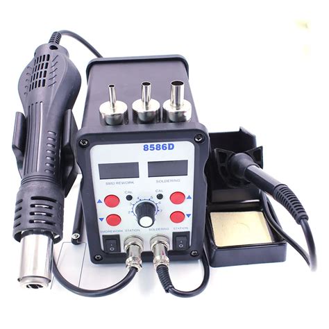 New SMD Solder Station Soldering Iron Hot Air Het Gun D In V V ESD BGA Rework