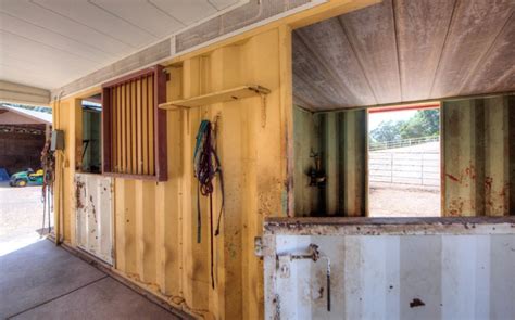 Before And After A Metal Shipping Container Barn Is Totally Transformed