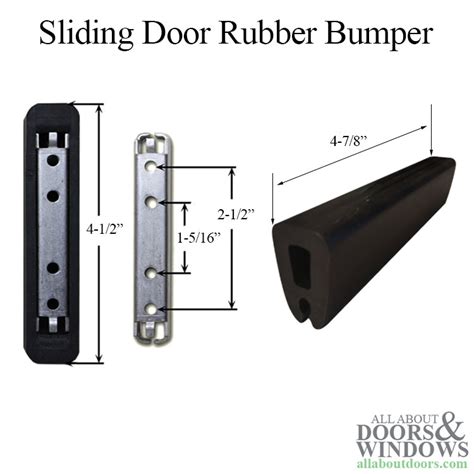 Pella Sliding Patio Door Rubber Sill Bumper With Head Bumper And Bracket