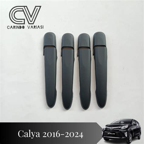 Jual Cover Handle Pintu Mobil Calya Hitam Doff Shopee Indonesia