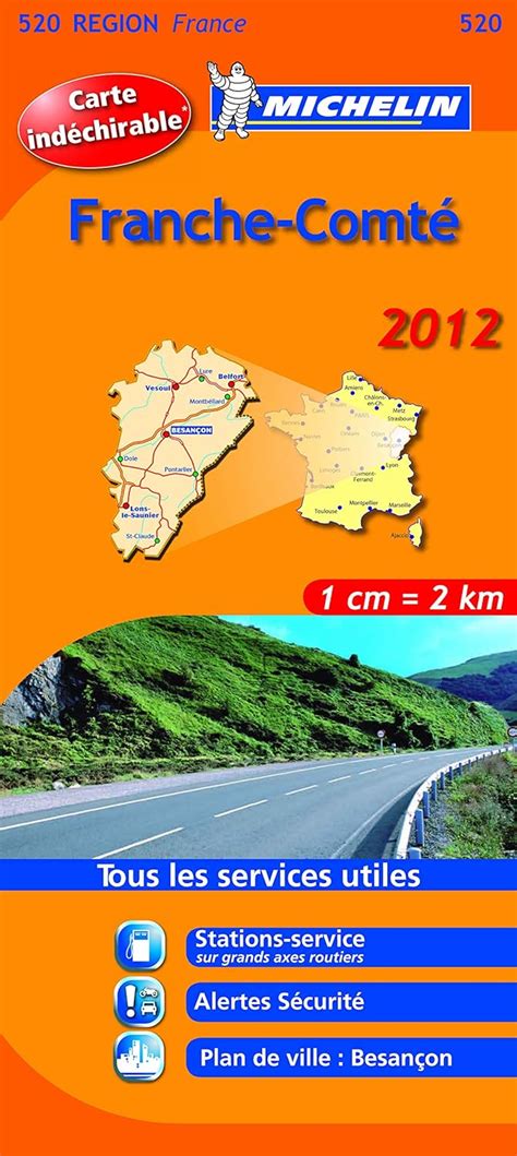 Amazon fr Carte region franche comté 2012 Collectif Michelin Livres