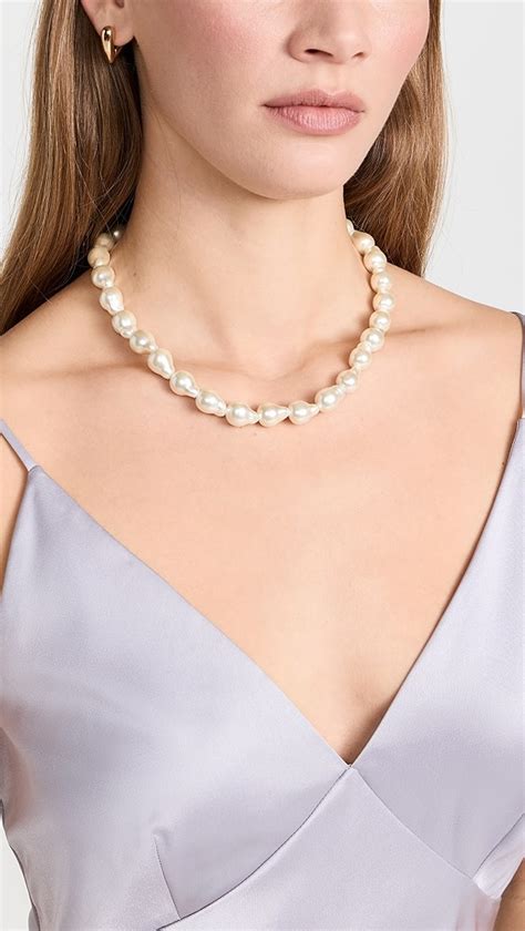 Lele Sadoughi Baroque Pearl Collar Necklace Shopbop