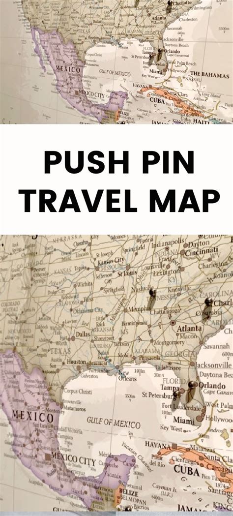 How To Make A Diy Push Pin World Travel Map Diy Push Pins Travel