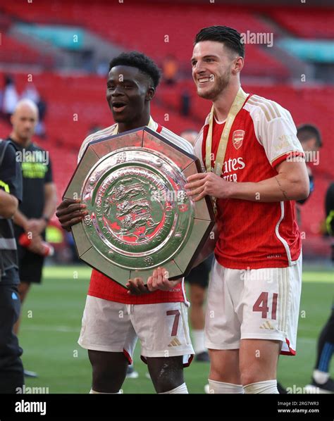 London Uk 06th Aug 2023 Bukayo Saka A And Declan Rice A