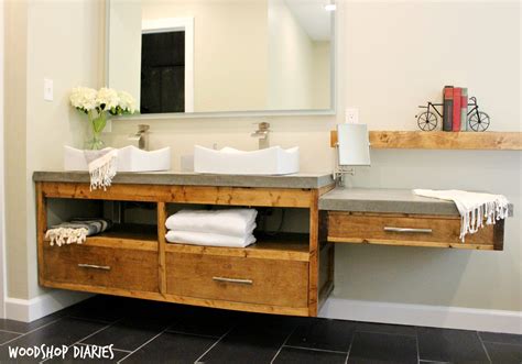 How to Build a DIY Modern Floating Vanity or TV Console