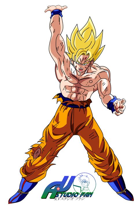 Goku Ssj By A Vstudiofan On Deviantart