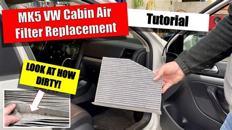 Mk5 VW Jetta Cabin Air Filter Replacement YouTube