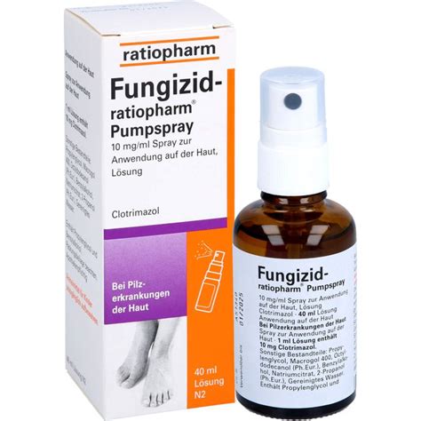 Fungizid Ratiopharm Pumpspray Ml Haare Haut Schleimhaut