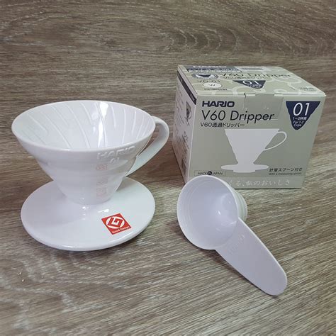 Hario V60 Plastic Coffee Dripper VD 01W White 01 For 1 Cup Shopee