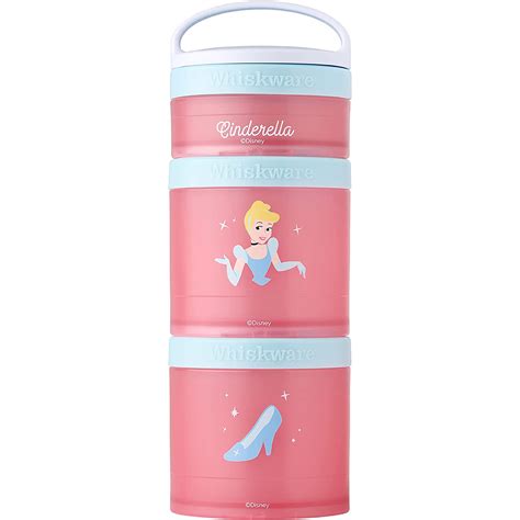 Whiskware Disney Stackable Snack Pack Containers Cinderella And Slipper