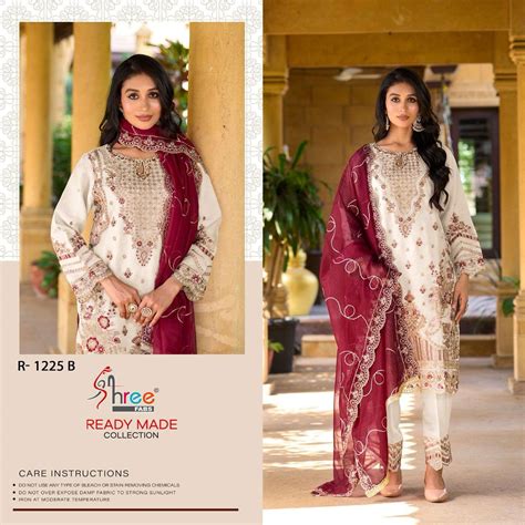 R Colours By Shree Fabs Heavy Embroidered Organza Pakistani Dresses