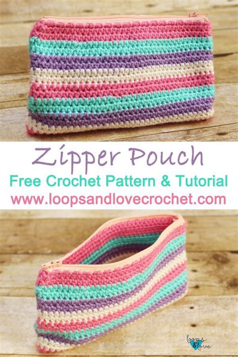 Crochet Zipper Pouch Pattern