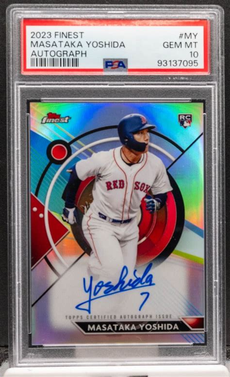 Masataka Yoshida Topps Finest Rc Rookie Auto Autograph