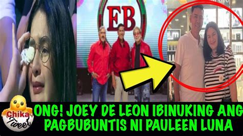 Omg Joey De Leon Ibinuking Ang Pagbubuntis Ni Pauleen Luna Youtube