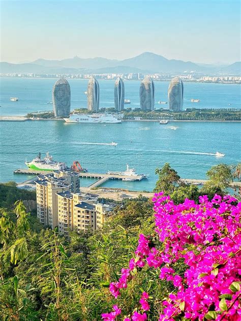 View From Luhuitou Park On Phoenix Island In Sanya Hainan Province