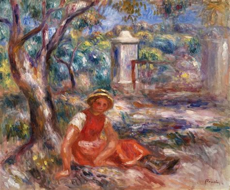 Girl At The Foot Of A Tree Fillette Au Pied D Un Arbre By