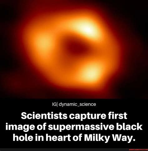 IGI Dynamic Science Scientists Capture First Image Of Supermassive