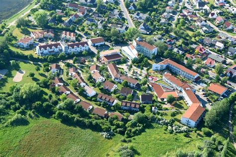 Rerik von oben Klinikgelände des Rehabilitationszentrums der