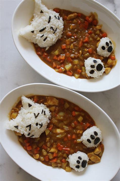 Japanese Curry With Cat Rice Balls Mangos Home Kitchen