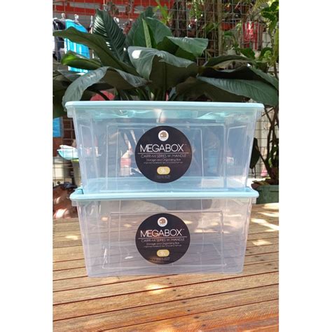 Mg 832 Megabox Storage Box 9 Liters W Handle Set Of 2 Shopee Philippines