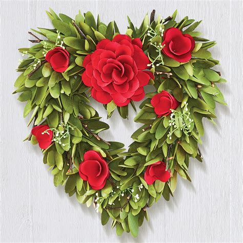 Heart Shaped Wooden Wreath Collections Etc