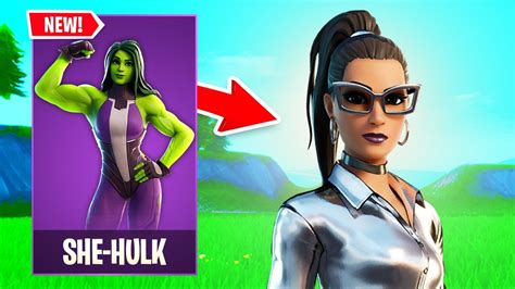 She Hulk Jennifer Walters Skin Gameplay In Fortnite Hulk Transformation Gamma Overload