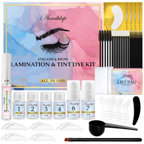 Buy Upgraded Lash Lift and Tint Kit, Brow Lamination and Dye Kit, Eyebrow Lifting Set, Eyelash ...