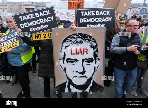 Trafalgar Square London Uk Th April Anti Ulez Protest