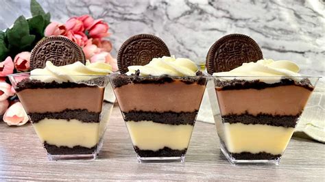 Oreo Dessert Cups No Bake Oreo Custard Desserts Easy And Yummy