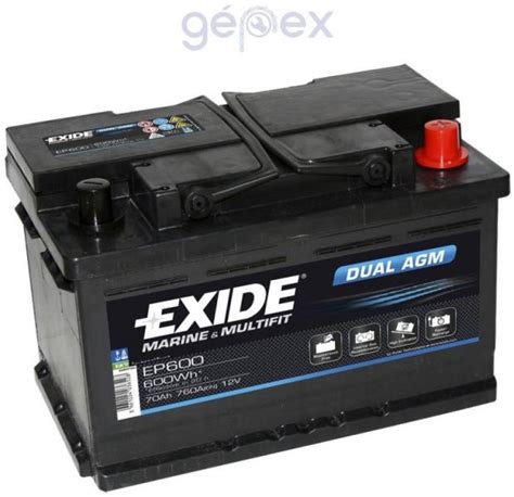 Exide Dual Agm Ah A Ep Acumulator Auto Preturi