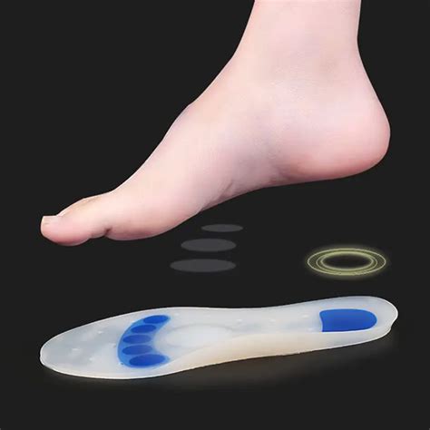 Silicone Insoles Plantar Fasciitis Shoe Inserts Full Length Breathable