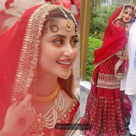 Sajal Ali Wedding Sajal Ali Wedding Bridal Photoshoot Nikah Dress