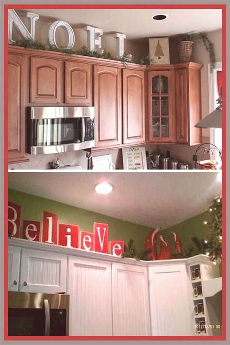 20 Christmas Decorating Above Kitchen Cabinets DECOOMO