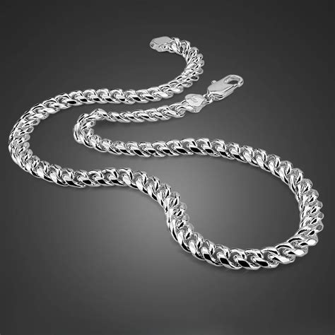 Collar De Plata De Ley 100 925 Auténtica Para Hombre Colgante De