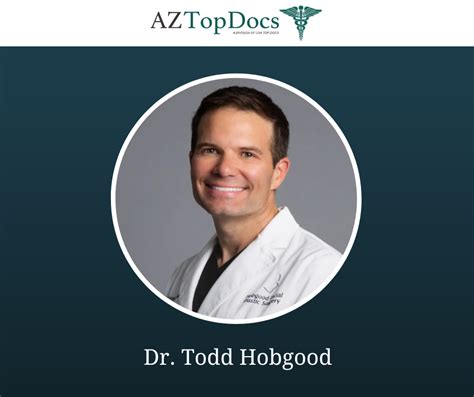 Facial Plastic Surgeon Todd C Hobgood Md Awarded As 2024 Az Top Doc