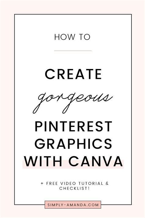 Pinterest Graphics Canva Design Canva Tutorial Graphic Design Tips