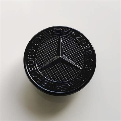 Mercedes Benz Stern Emblem Vorne Schwarz Glanz 57 Mm Motorhaube Tuning