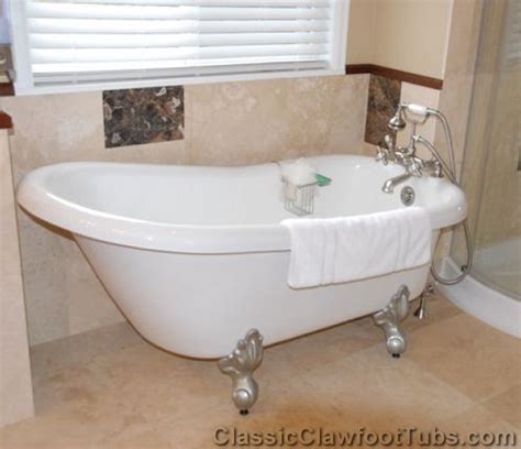 60" Acrylic Slipper Clawfoot Tub | Classic Clawfoot Tubs